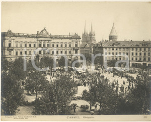 Fotografia d epoca originale 1904 CASSEL GERMANY Konigsplatz Fotografia ANIMATA n° 362 1 1