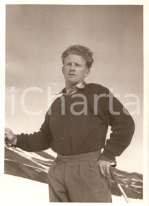 Fotografia d epoca originale 1960 ca SWITZERLAND Campionati SCI ALPINO Bernhard PERREN Foto 2 1