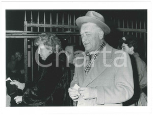 Fotografia d epoca originale 1980 ca MILANO  INTER F.C. Ivanoe FRAIZZOLI e Lady Renata  Foto 24x17 1