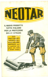 Materiale pubblicitario d’epoca 1935 ca SOCIETA  NEOBIT  NEOTAR trattamento protezione strade PUBBLICITARIO 1