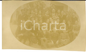 Fotografia d epoca originale 1923 ALESSANDRIA Studenti classi prime con il prof. ROCCO e bambina Foto 1