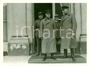 Fotografia d epoca originale 1933 PARIS Ministro Edouard DALADIER Colonnello russo Simon VENTZOV Fotografia 1