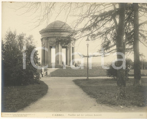 Fotografia d epoca originale 1904 CASSEL GERMANY Pavillion auf der schonen Aussicht. Foto ANIMATA n°360 2 1