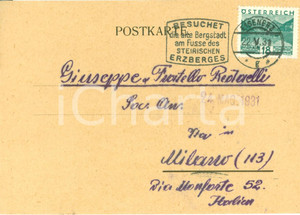Cartolina originale da collezione 1931 EISENERZ Società Oesterreichische Alpine Montangesellschaft Cartolina 4 1
