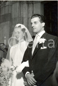 Fotografia d epoca originale 1953 MILANO SAN BABILA Matrimonio di Giulia Maria CRESPI Marco PARAVICINI Foto 1