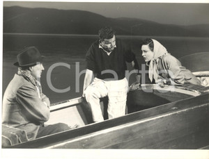 Fotografia d epoca originale 1955 Gli ultimi cinque minuti  Vittorio DE SICA Pierre CRESSOY Linda DARNELL 1