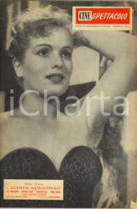 Giornale, rivista storica 1952 CINESPETTACOLO Fulvia FRANCO in Agenzia matrimoniale  Rivista 1