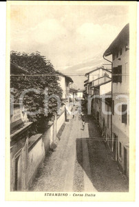 Cartolina originale da collezione 1940 ca STRAMBINO TO Veduta di Corso ITALIA Cartolina 2 1