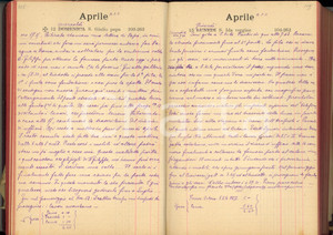 1908 Luigi GREA Diario di un ferroviere con parte in scrittura cifrata - 500 pp. Curioso diario manoscritto di Luigi Grea (funzionario delle ferrovie e cicloamatore), redatto per circa la metà del testo in una scrittura cifrata che utilizzava con amici e familiari, allo scopo di tutelare la propria vita privata.Il diario, di natura privata, è tenuto in forma giornaliera e contiene, nella parte finale, la contabilità personale. E' raccontato nel dettaglio il lavoro quotidiano come funzionario delle ferrovie, i cantieri e la tipologia di lavori ai quali doveva interessarsi, oltre alle uscite con gli amici e alla vita familiare.                                                                                                                                                                                                                                                                                                                                                                                                                                                                                                                                                                                                                                                                        Copertina rigida in cartoncino telato.PAGINE: 500 circa CONDIZIONI:FAIR/discreto buone condizioni interne, ma copertina danneggiata da tagli ed erosioni varie originale e autentica 1