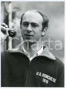 Fotografia d epoca originale 1984 RONCO SCRIVIA  CALCIO Dirigente ASD Ronchese  Foto 17x24 cm 1