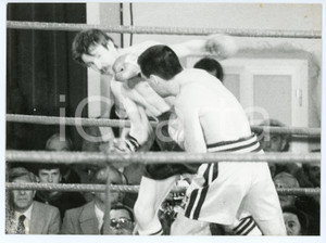 Fotografia d epoca originale 1985 CASELLA GE Incontro di pugilato  Foto BOXE 24x18 cm 1