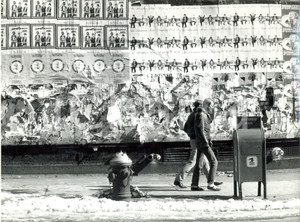 Fotografia d epoca originale 1980 NEW YORK USA Manifesti pubblicitari a BROADWAY Fotografia ANIMATA 2 1