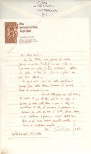 Autografo originale 1992 TAVARNUZZE FI Giuliano SCABIA fra istrici e cighiali AUTOGRAFO 1