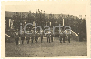 Fotografia d epoca originale 1934 NOVARA Caserma 17° Regg. Artiglieria  Cerimonia IV Novembre Foto 9x6 cm 1