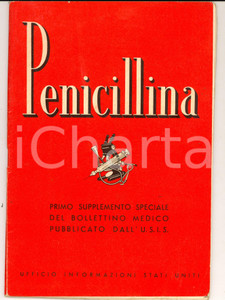 Giornale, rivista storica 1945 Ufficio Informazioni STATI UNITI Penicillina Bollettino farmaceutico 1