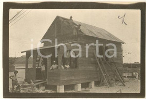 Fotografia d epoca originale 1917 ? WW1 ZONA DI GUERRA Ospedale da campo 311  Costruzione cappella Foto 7x5 1