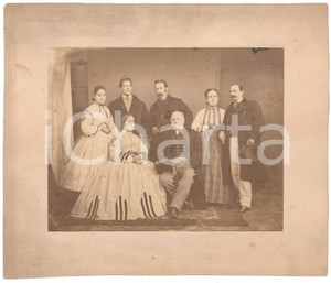 Fotografia d epoca originale 1910 ca ASTI Avvocato Giacinto COTTALORDA e famiglia  Foto 29x25 cm 1