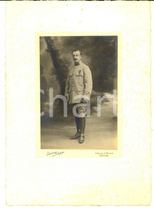 Fotografia d epoca originale 1910 ca EPINAL FRANCE Ritratto di ufficiale  Foto EILERTSEN SCHERR 15x21 1