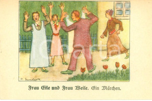 Materiale pubblicitario d’epoca 1930 ca BAD SALZUFLEN Hoffmann s Stärkefabriken Frau Eile und Frau Weise 2 1