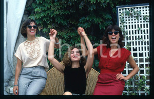 Fotografia d epoca originale 1983 Monica SCATTINI e Francesca MARCIANO Festival VENEZIA 35mm VINTAGE SLIDE 1