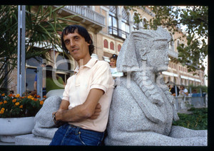 Fotografia d epoca originale 1985 ca VENEZIA Dario ARGENTO alla Mostra del cinema 35mm VINTAGE SLIDE 2 1