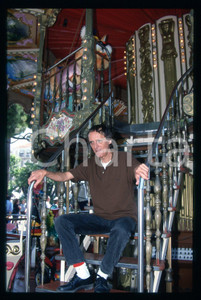 Fotografia d epoca originale 1997 CANNES Dario ARGENTO al luna park 35mm VINTAGE SLIDE 1 1