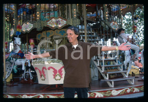 Fotografia d epoca originale 1997 CANNES Dario ARGENTO al luna park 35mm VINTAGE SLIDE 7 1