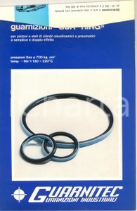 Materiale pubblicitario d’epoca 1970 ca MILANO GUARNITEC Guarnizioni GUARING Brochure ILLUSTRATA 1
