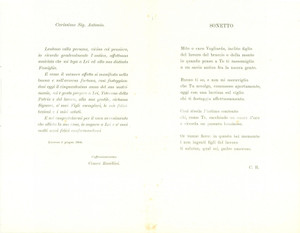 Documento originale, autentico 1904 LIVORNO Cantiere ORLANDO Nozze d oro patriota Antonio TOSI Poesia 1 Documento originale, autentico 1904 LIVORNO Cantiere ORLANDO Nozze d oro patriota Antonio TOSI Poesia 1