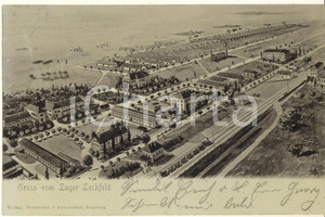 Cartolina originale da collezione 1903 LAGER LECHFELD GERMANY General view Postcard 1
