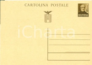 Cartolina originale da collezione 1944 RSI Cartolina intero postale REPUBBLICA SOCIALE Cent. 30 MAZZINI FG NV 1