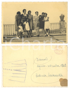 Fotografia d epoca originale 1942 TERMOLI Fattoria SCIARRETTA  Gruppo di donne Foto cartolina 1