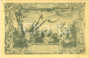 Cartolina originale da collezione 1930 ca TORINO Commemorazione LEPANTO Istituto Biblioteche Soldati Cartolina 1