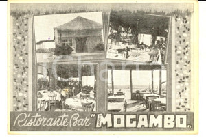 Cartolina originale da collezione 1960 ca LIDO DEI PINI RM Ristorante bar MOGAMBO Cartolina FG NV 2 1