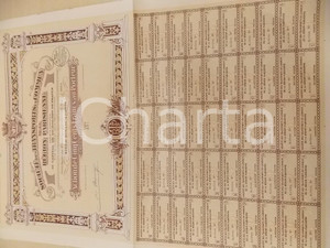 Oggetto da collezione cartaceo 1930 ca PARIS Société Transports en Commun Région Parisienne Action 500 Francs 1