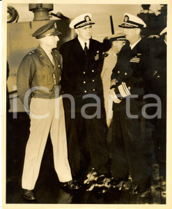 Fotografia d epoca originale 1950 ca USA Matthias GARDNER Admiral of the UNITED STATES NAVY Photograph 1