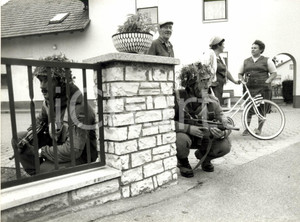 Fotografia d epoca originale 1987 BONN Grandi manovre autunnali KECKER SPATZ Granatieri BUNDESWEHR Foto 1