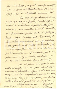Autografo originale 1920 ROMA Consiglio di Stato - Lettera Ghino FUCINI consigliere *Autografo 1