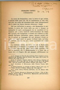 Libro, pubblicazione d'epoca 1954 Maria Luisa GENGARO Il Bramantino - Pubblicazione con AUTOGRAFO 1