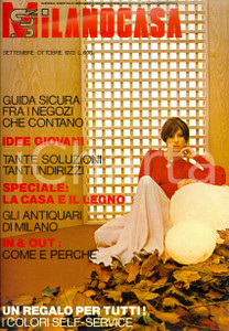Oggetto da collezione cartaceo 1973 MILANO Arredamenti ALLA VILLA LITTA Articolo rivista MILANOCASA Estratto 1