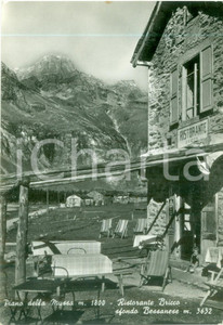 Cartolina originale da collezione 1953 PIAN DELLA MUSSA TO Ingresso Ristorante BRICCO Cartolina 1