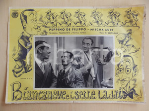 Materiale pubblicitario d’epoca 1949 BIANCANEVE E I SETTE LADRI Peppino DE FILIPPO Mischa AUER Locandina 1