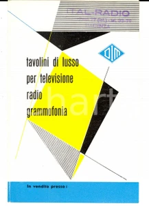 Materiale pubblicitario d’epoca 1955 ca Tavolini di lusso DIM per televisione  radio  grammofonia Volantino 1