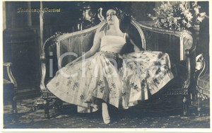 Cartolina originale da collezione 1915 Francesca Bertini La Signora delle Camelie Attrice  Foto di scena 1