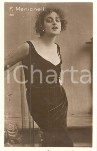 Fotografia d'epoca originale 1920 ca CINEMA Pina MENICHELLI Ritratto attrice *Fotografia seriale 1