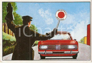 Oggetto da collezione cartaceo QUADERNI EDIS  AUTO E MOTO 1968 Figurina Paletta di segnalazione n°305 1 Oggetto da collezione cartaceo QUADERNI EDIS  AUTO E MOTO 1968 Figurina Paletta di segnalazione n°305 1