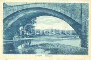 Cartolina originale da collezione 1942 OVADA AL Dettaglio del ponte sull ORBA  Cartolina postale FP NV 1