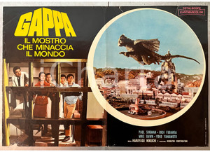 Materiale cinematografico d’epoca 1970 JAPAN Haruyasu Noguchi Gappa  Il mostro che minaccia il mondo Fotobusta 1
