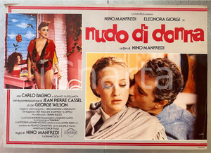 Materiale cinematografico d’epoca 1981 Nino MANFREDI Nudo di donna Eleonora GIORGI  Fotobusta locandina 1
