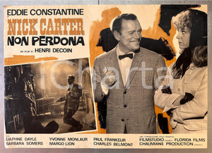 Materiale cinematografico d’epoca 1964 Henri DECOIN Nick Carter non perdona Eddie CONSTANTINE Fotobusta 1